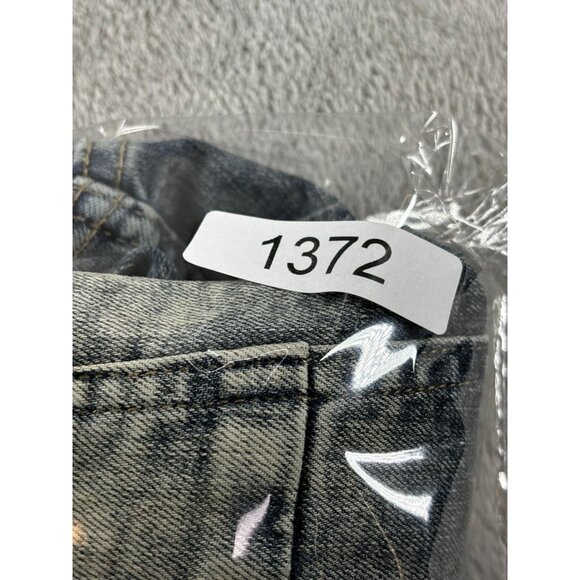 Smoke Rise Distressed Blue Denim Jeans Size 42 X 32 - Picture 12 of 12